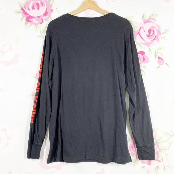 Looney Tunes Cartoons Graphic Print Black Long Sleeves Crew Neck Shirt L - Picture 5 of 6